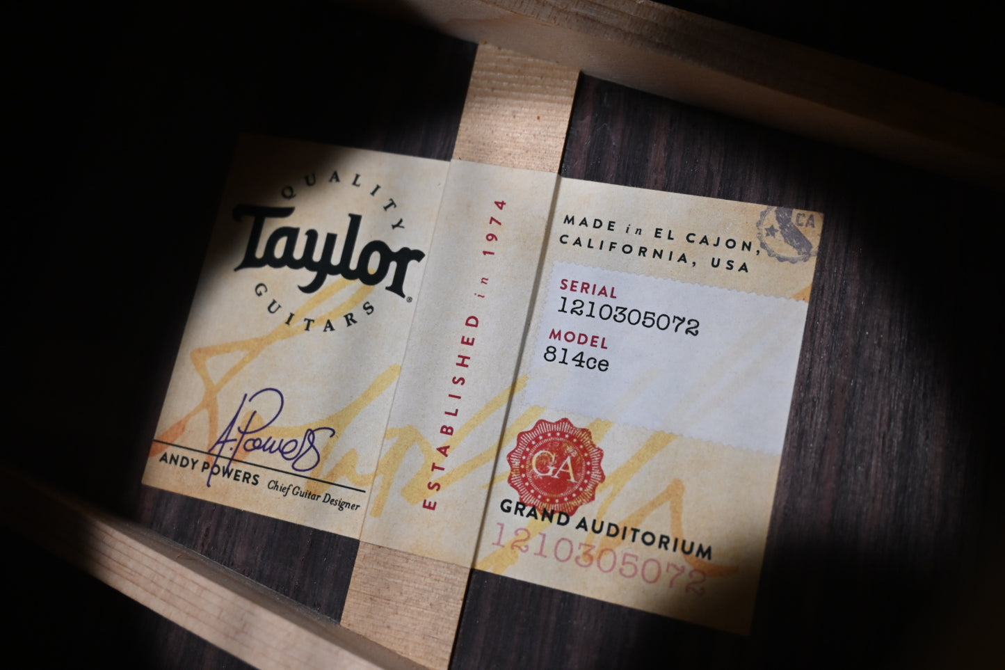 Taylor 814ce Guitar #5072