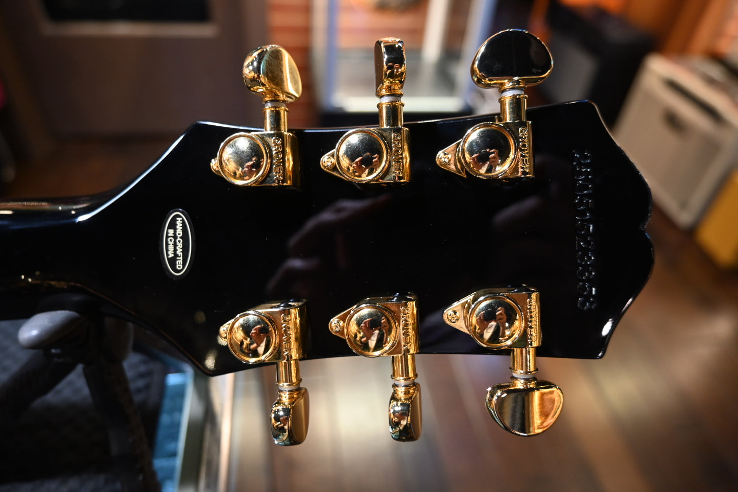 Epiphone Les Paul Custom Danville Music X Rosati “Unicorn Sparkle” Edition - Ebony Guitar #3353