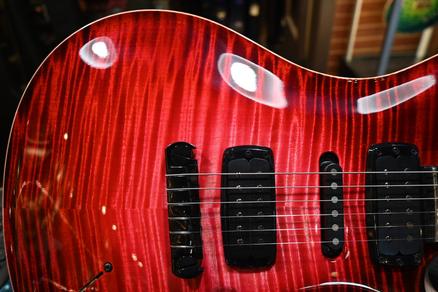 PRS Private Stock Modern Eagle V 2023 - Blood Red Glow Guitar #10254 - Danville Music