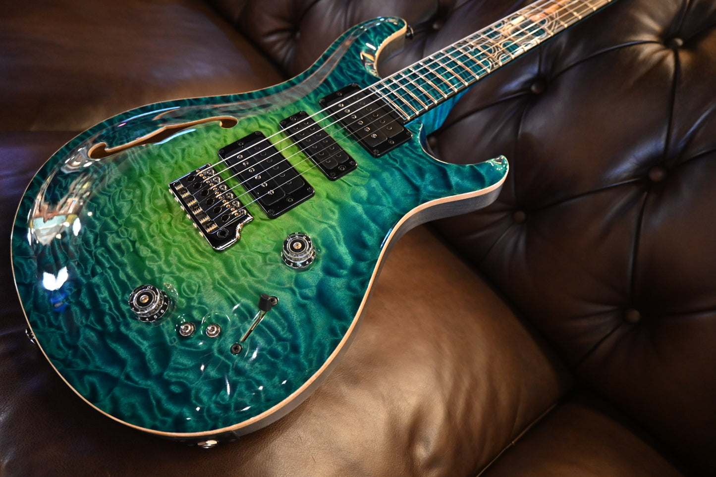 PRS Private Stock Special Semi-Hollow Gothic - Laguna Glow Guitar #10568 - Danville Music