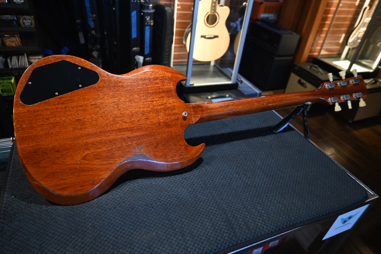 Gibson Custom Shop 1964 SG Standard Reissue w/ Maestro Vibrola Murphy Lab Heavy Aged - Faded Cherry Guitar #0024 - Danville Music