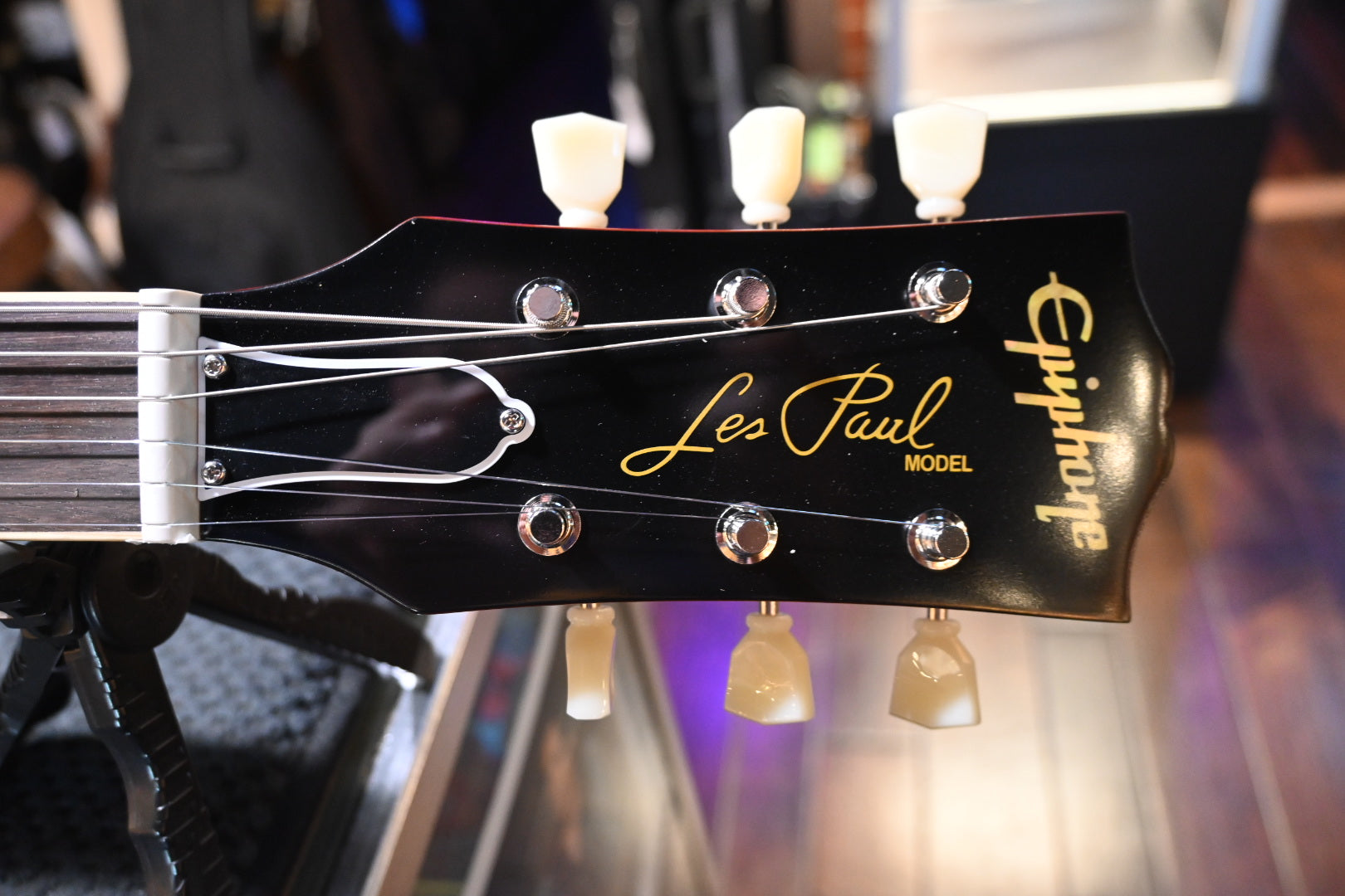 Epiphone Inspired by Gibson Custom 1959 Les Paul Standard Reissue - Deep Cherry Sunburst Guitar #6972 - Danville Music