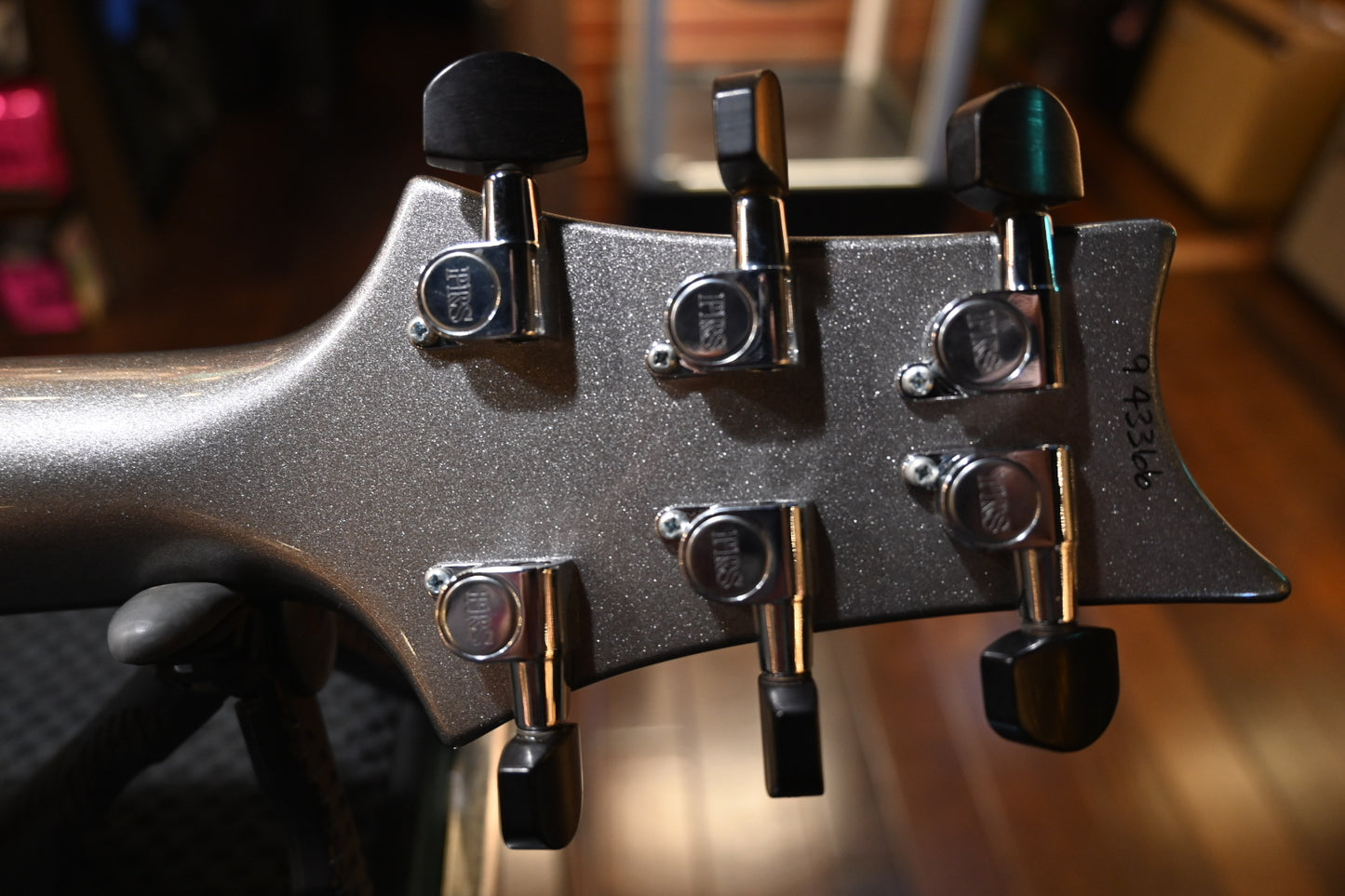 PRS Custom 22 Soapbar 2009 - Platinum Metallic Guitar #3366 - Danville Music