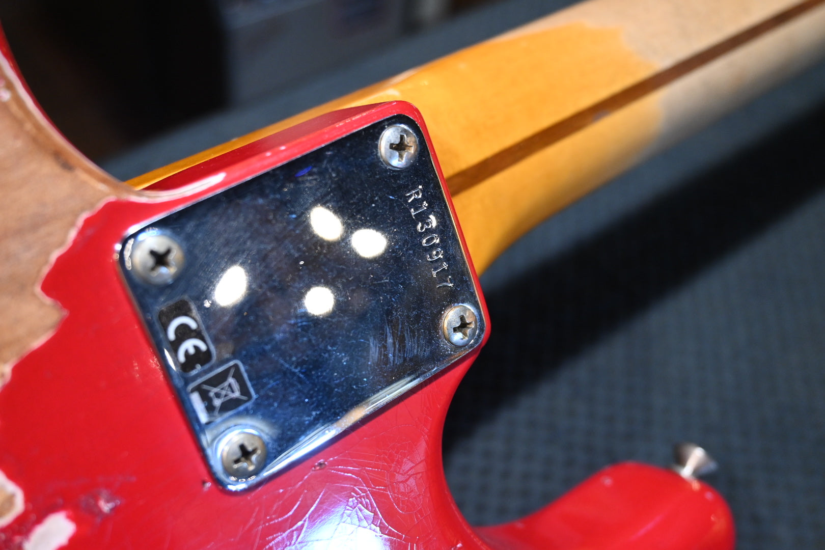 Fender Custom Shop Alley Cat Stratocaster Heavy Relic 2023 - Torino Red Guitar #0917 - Danville Music