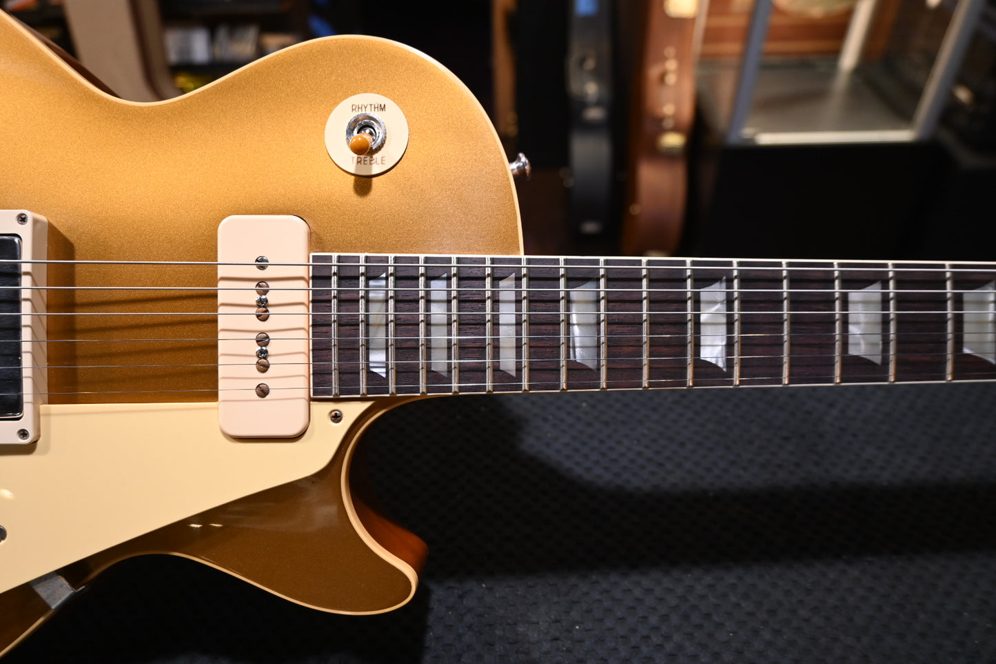 Gibson Custom Shop 1956 Les Paul Standard Reissue Goldtop VOS PSL - Double Gold Guitar #5204 - Danville Music