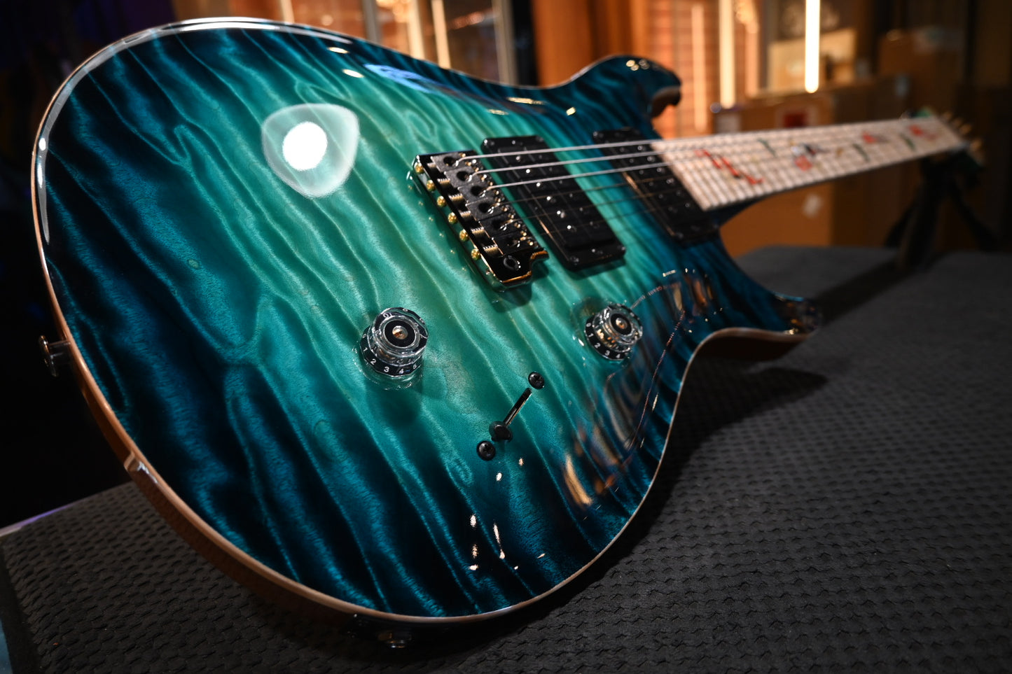 PRS Private Stock Custom 24 One-Piece Quilt Koi - Sub Zero Glow Guitar #11674