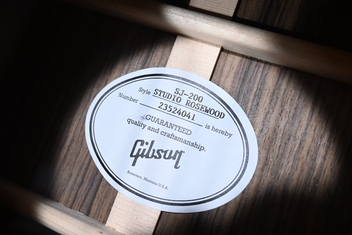 Gibson SJ-200 Studio Rosewood - Rosewood Burst Guitar #4041 - Danville Music