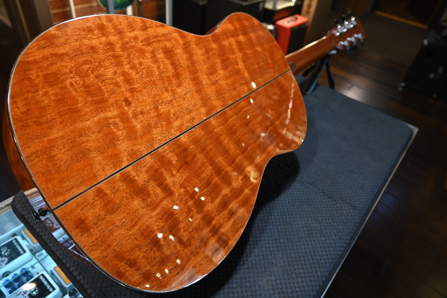 Goodall Parlor 14 Fret 2007 Master German Spruce/AAA Quilted Mahogany Guitar #5298
