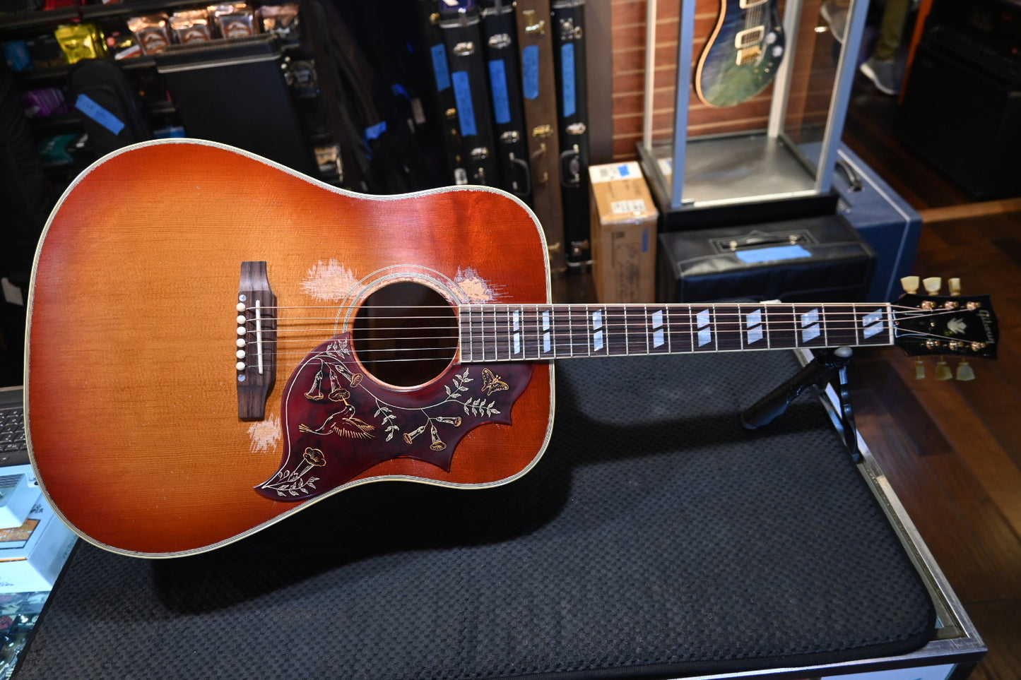 Gibson Custom Shop 1960 Hummingbird Murphy Lab Heavy Aged - Washed Cherry Sunburst Guitar #5025