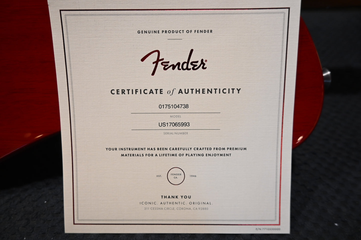Fender Limited Edition American Professional Telecaster Deluxe - Crimson Red Guitar #5993 - Danville Music