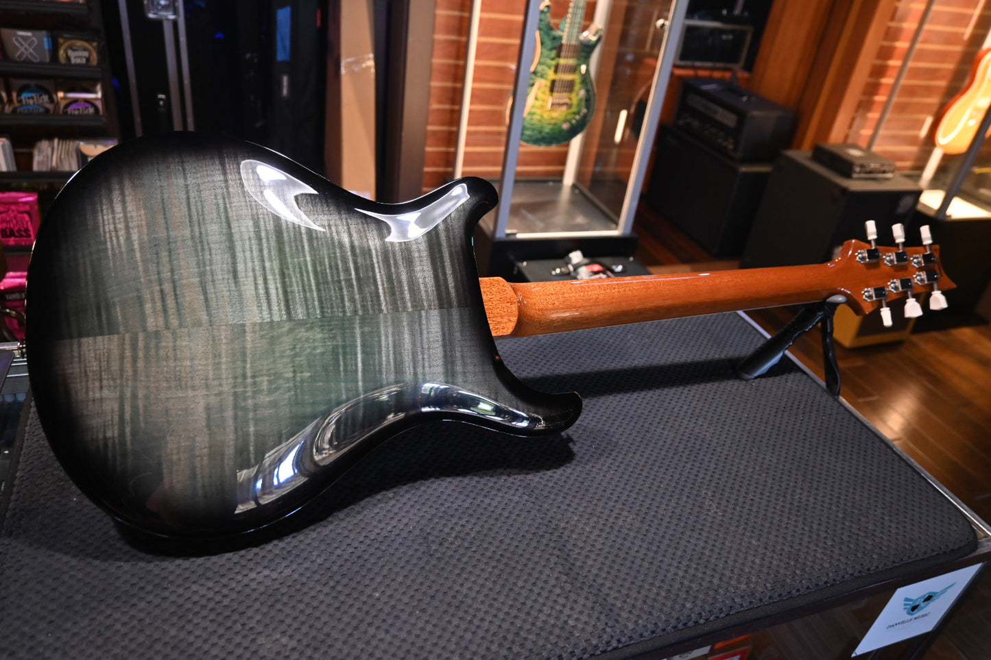 PRS Hollowbody II 594 2021 - Trampas Green Smokewrap Burst Guitar #8884 - Danville Music