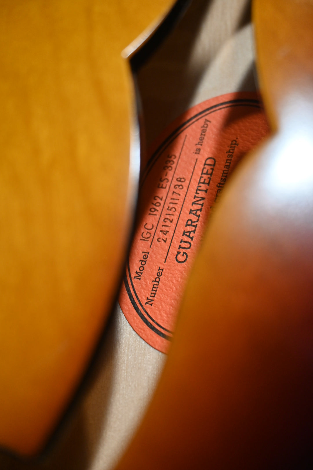 Epiphone Inspired by Gibson Custom 1962 ES-335 Reissue - Vintage Burst Guitar #1738 - Danville Music