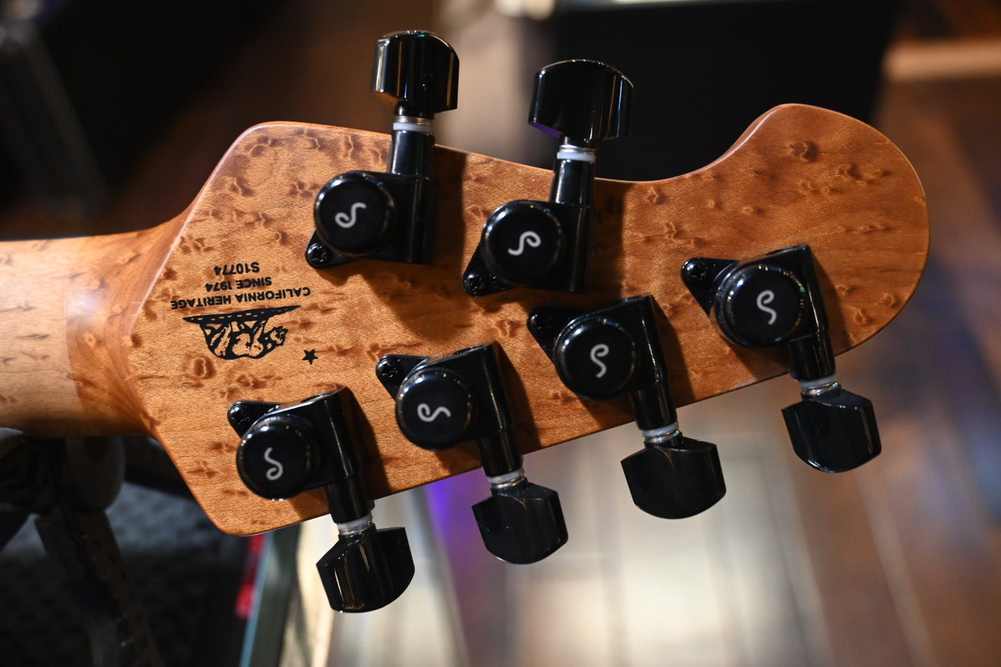 Music Man Jason Richardson Cutlass - Natural Buckeye Burl Guitar #0774 - Danville Music