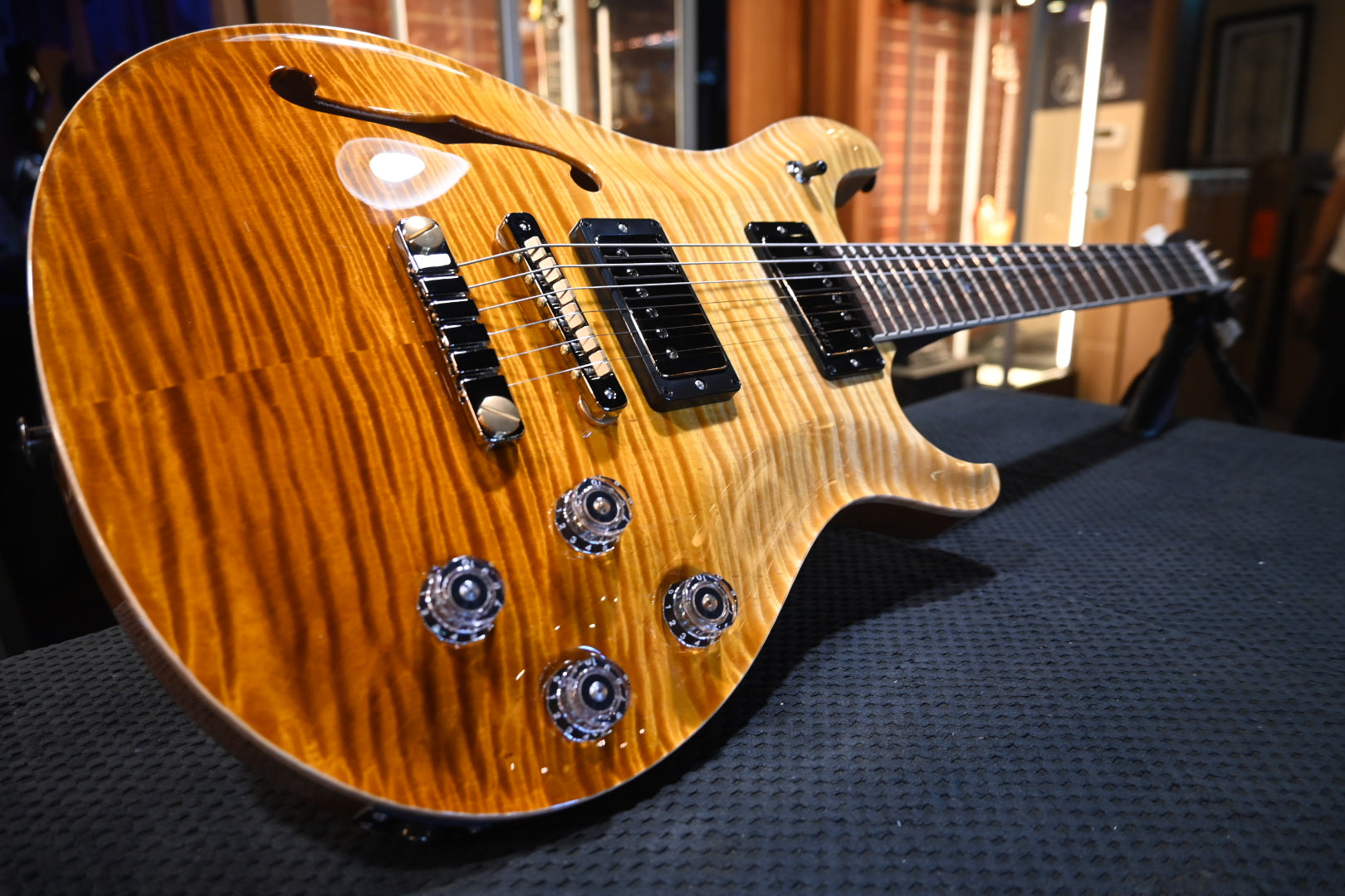 PRS Wood Library McCarty 594 Semi-Hollow Danville Music 35th Anniversary Artist Top - Gold Storm Fade Guitar #2871 - Danville Music