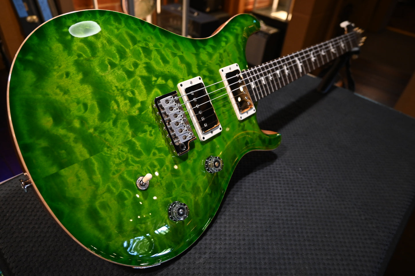 PRS Wood Library CE 24 Quilt - Eriza Verde Guitar #0182 - Danville Music