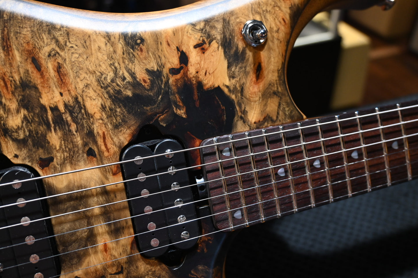 Music Man BFR JP15 - Butterscotch Burl Guitar #0092 - Danville Music