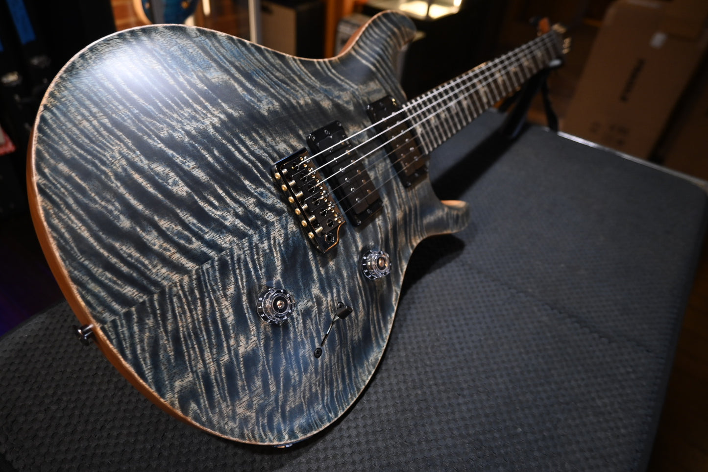 PRS 40th Anniversary Custom 24 Satin Limited Edition - Faded Whale Blue Guitar #9604 - Danville Music