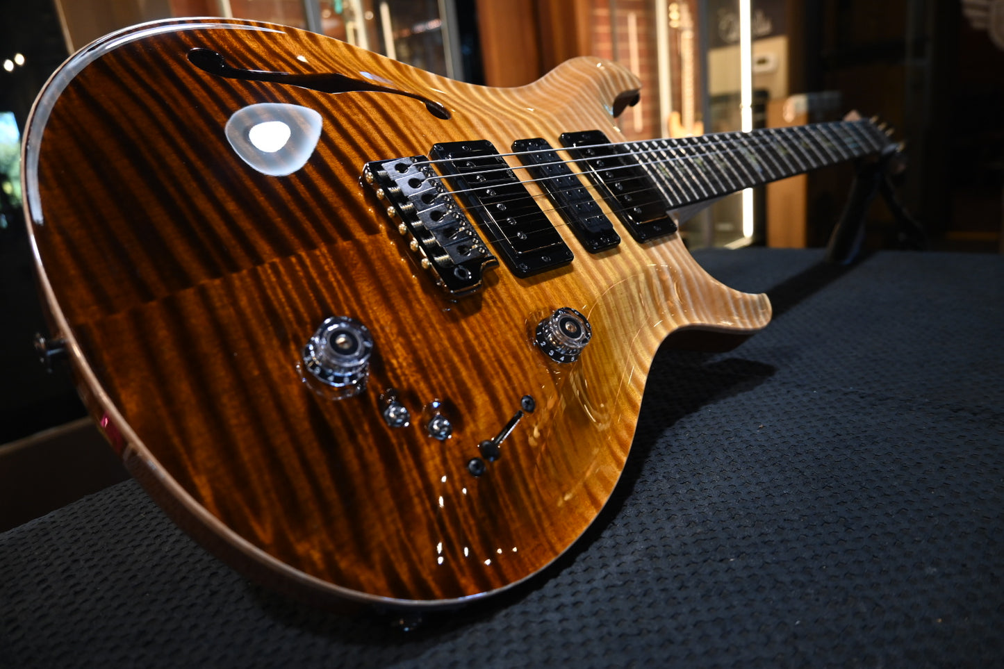 PRS Wood Library Special Semi-Hollow Danville Music 35th Anniversary Artist Top - Sandstorm Fade Guitar #6049