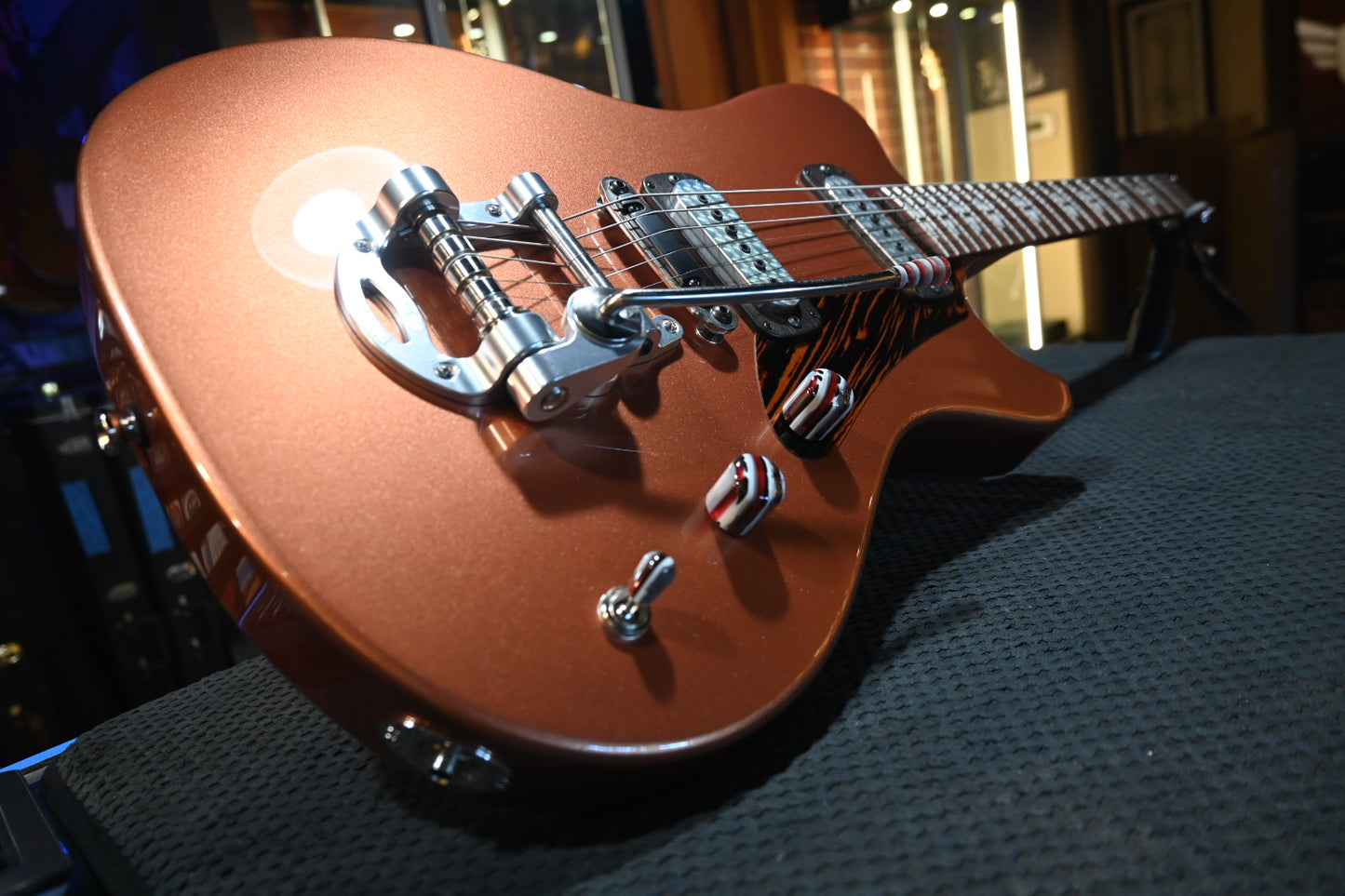 Powers Electric A-Type FF42 CamTail - Byzantine Gold Guitar #A774 - Danville Music