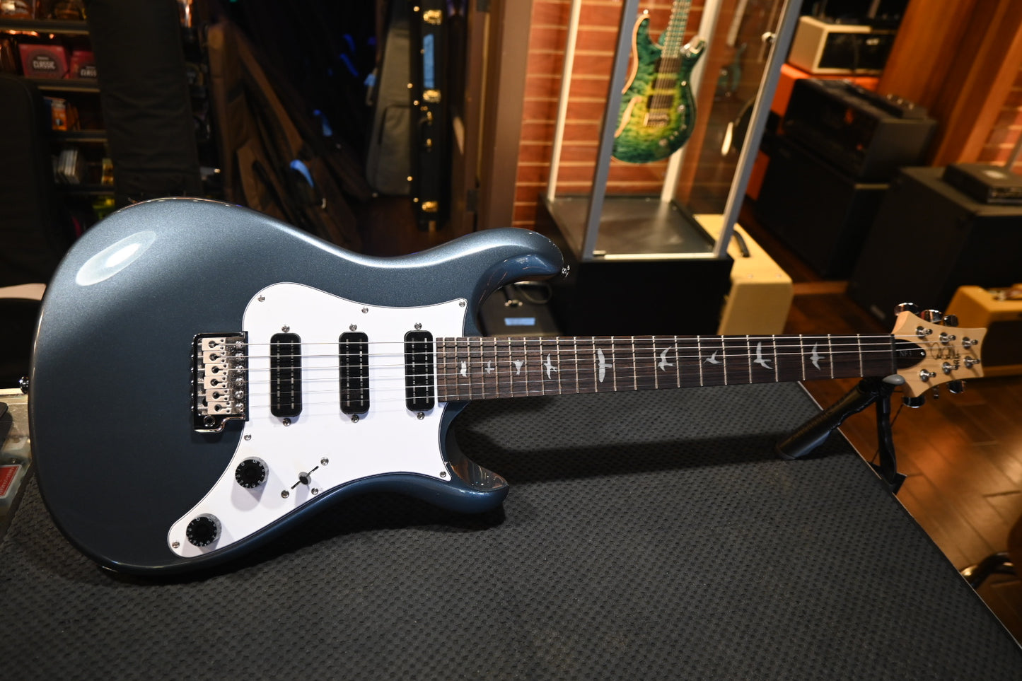 PRS SE NF3 Rosewood - Gun Metal Grey Guitar #5534 - Danville Music