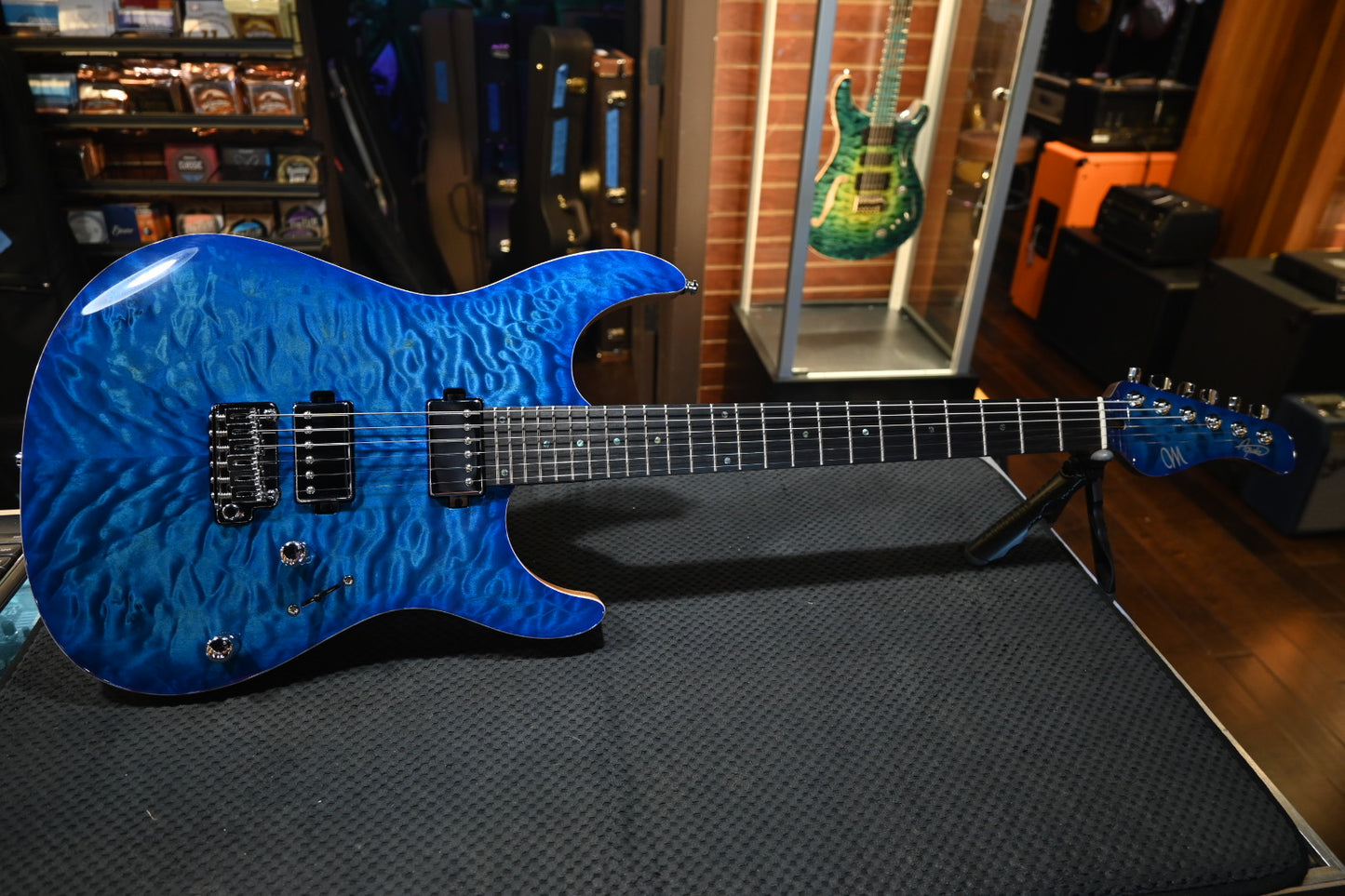 Mayones Aquila Elite S 6 - Lagoon Burst Guitar #4396 - Danville Music
