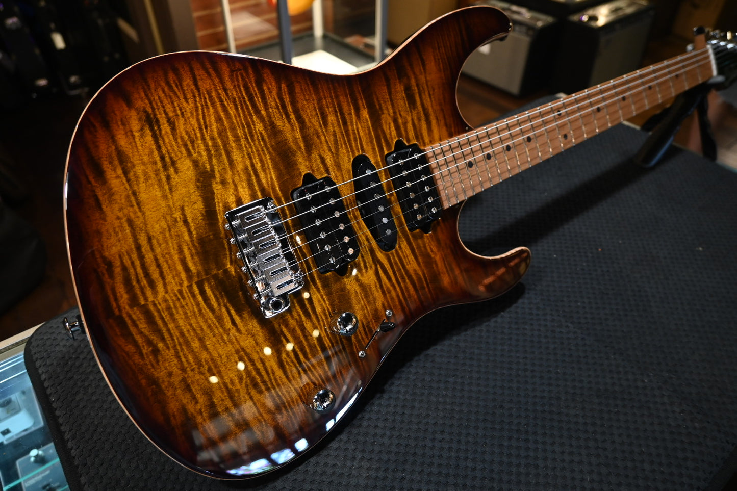 Suhr Modern Plus Roasted Maple - Bengal Burst Guitar #2242 - Danville Music