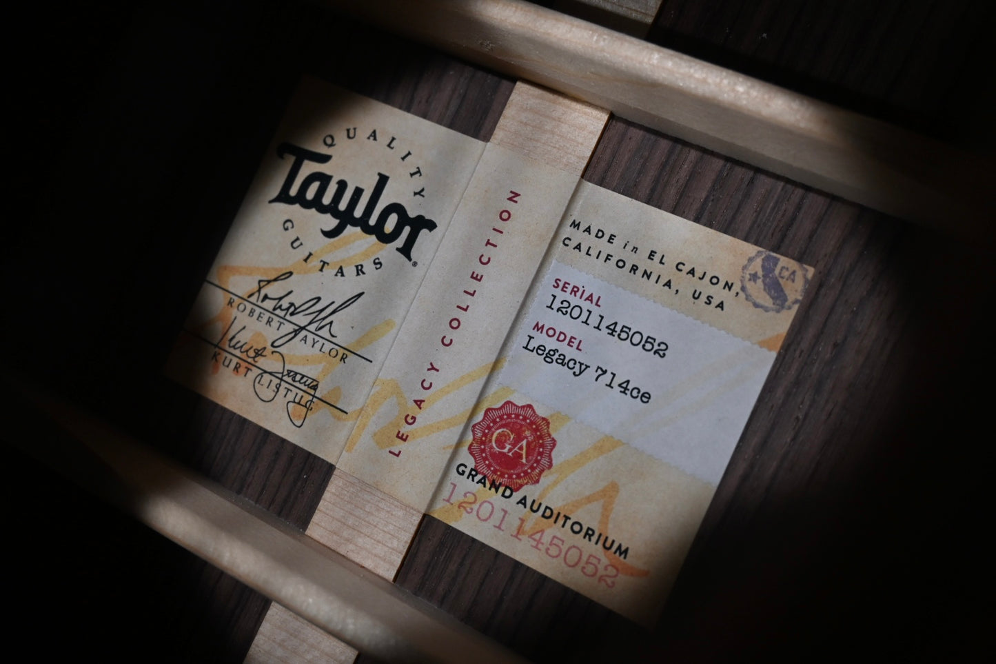 Taylor Legacy 714ce Guitar #5052 - Danville Music