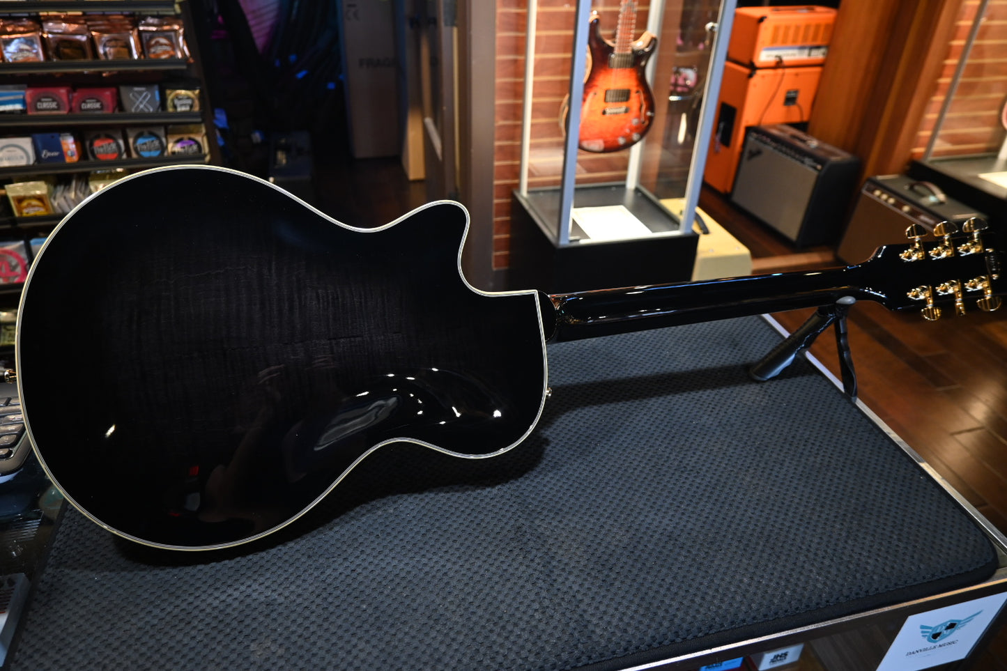 Duesenberg Starplayer TV Custom - Black Guitar #0018 - Danville Music