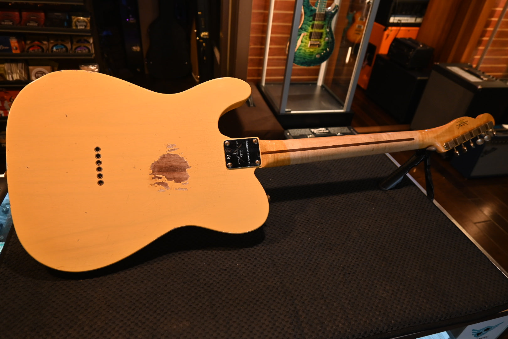 Fender Custom Shop LTD Blackguard Thinline Nocaster Relic - Aged Nocaster Blonde Guitar #6572 - Danville Music