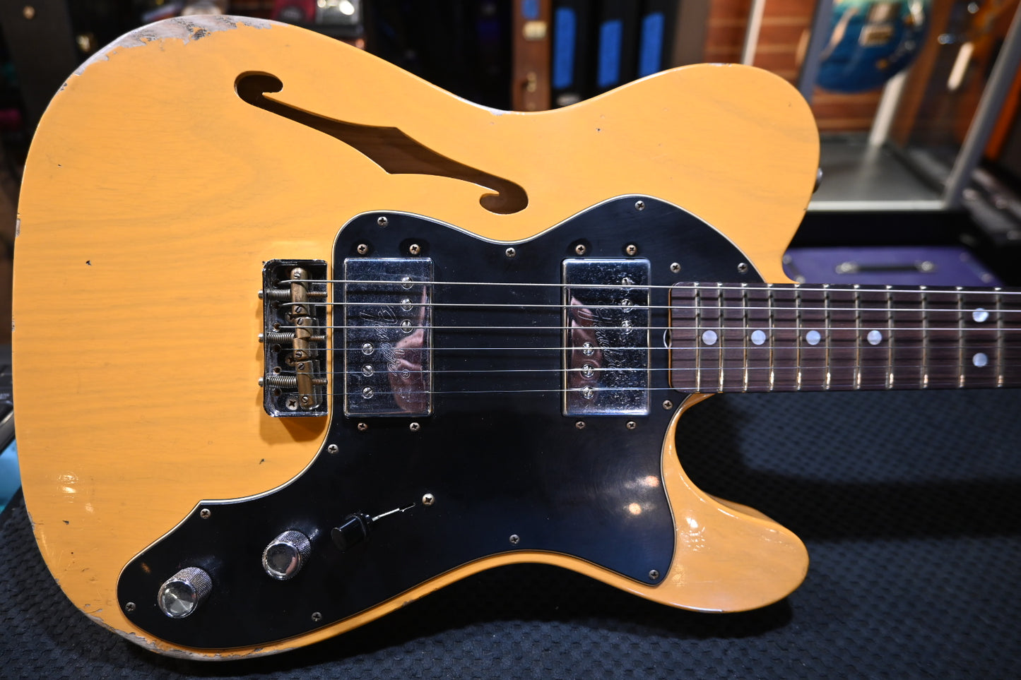 Fender Custom Shop Limited Edition “Bobbed” Telecaster Thinline Relic 2024 - Butterscotch Blonde Guitar #4945 - Danville Music