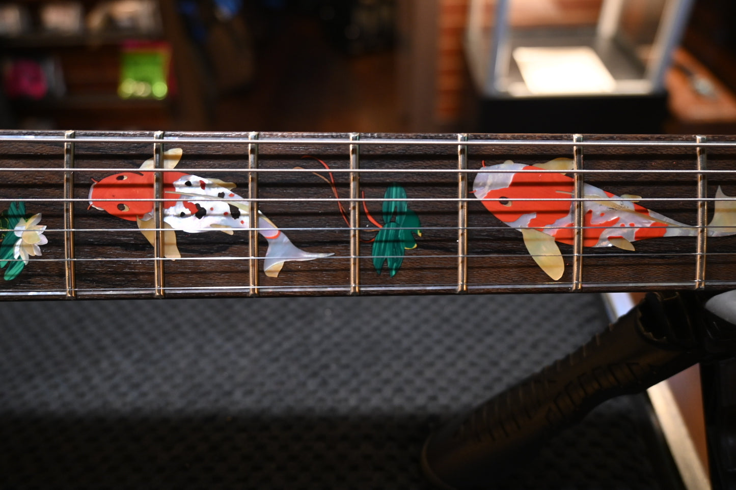 PRS Private Stock Custom 24 Koi Inlay - Bahamian Blue Glow Guitar #10498 - Danville Music