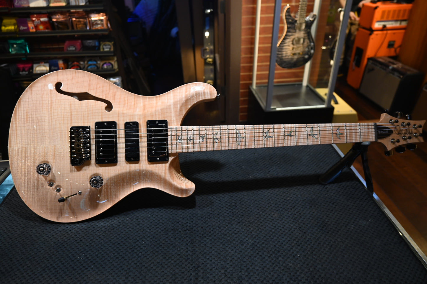 PRS Wood Library Special Semi-Hollow 10-Top Swamp Ash - Natural Guitar #5195 - Danville Music