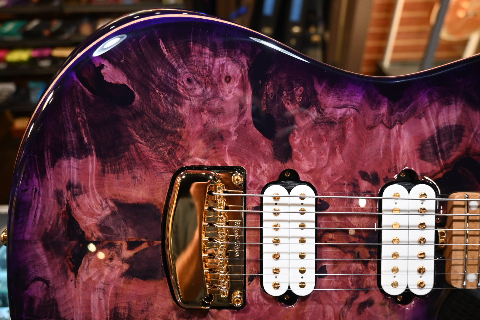 Music Man Jason Richardson 7-String Cutlass - Majora Purple Guitar #1268 - Danville Music