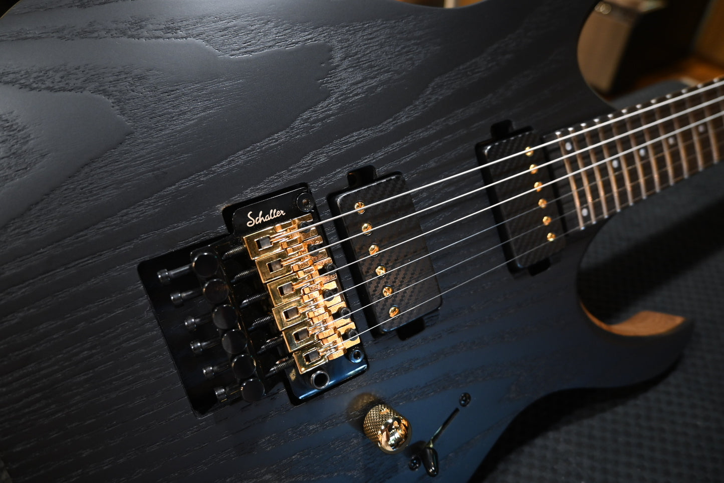 Mayones Duvell Elite Gothic PRO 6 - Monolith Black Matt Ash Guitar #4415 - Danville Music