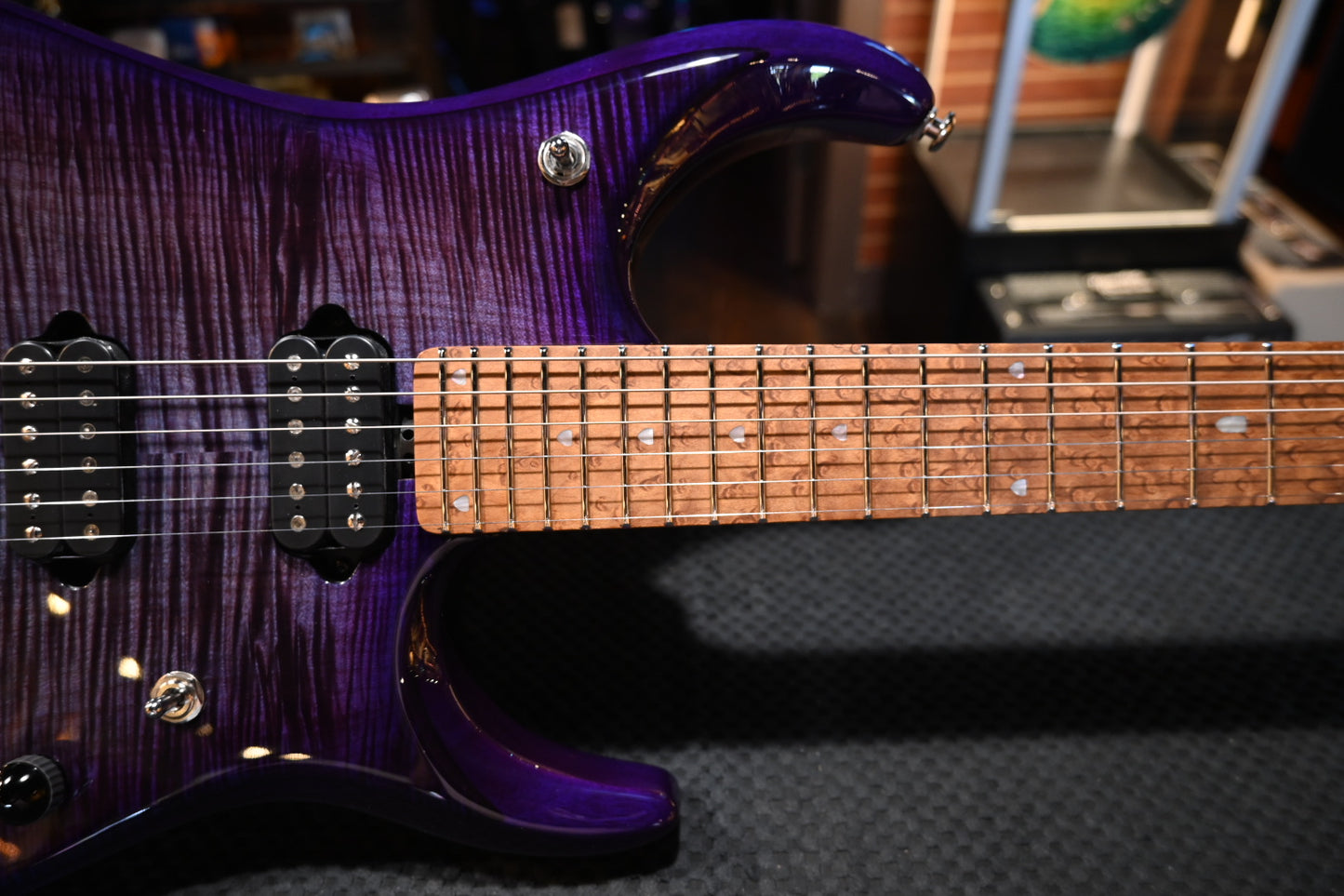 Music Man JP16 Birdseye Maple - Purple Nebula Guitar #5757 - Danville Music