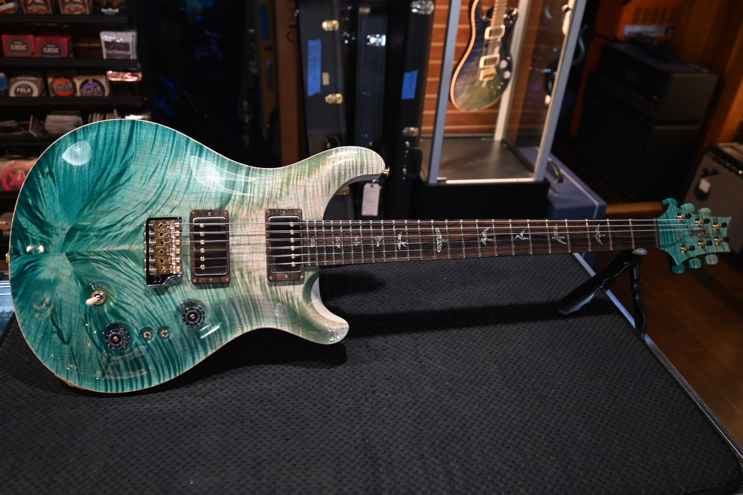 PRS Private Stock Custom 24-08 “The Vortex” - Bahamian Blue Reverse Dragon’s Breath Guitar #11681