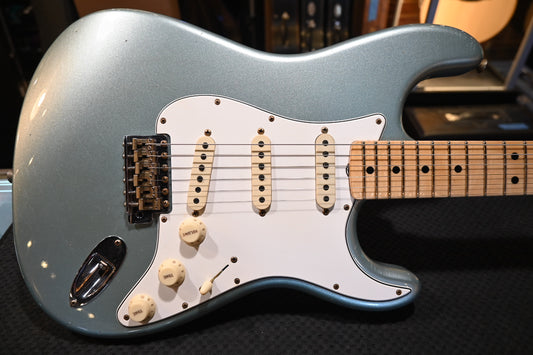 Fender Custom Shop LTD 1969 Stratocaster Bone Tone Journeyman - Aged Fire Mist Silver Guitar #3316 - Danville Music