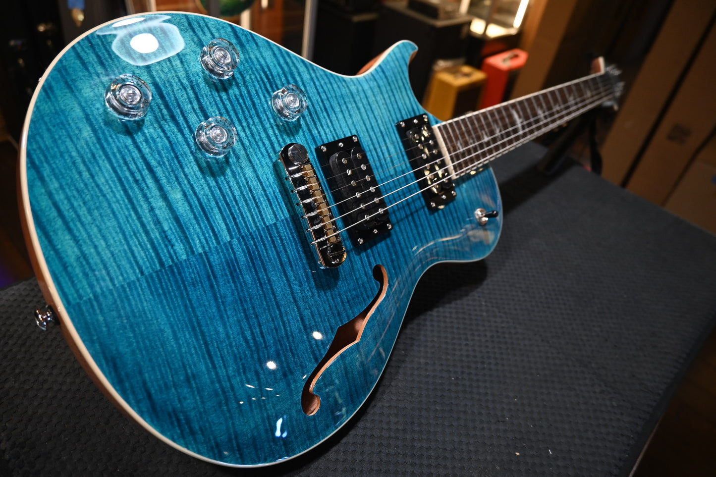 PRS SE Zach Myers 594 Lefty - Myers Blue Guitar #7750 - Danville Music