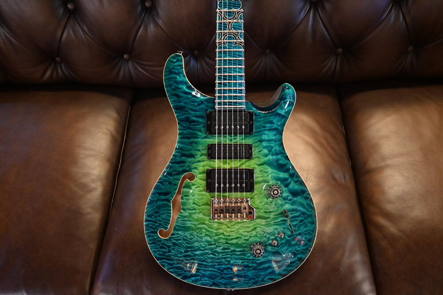 PRS Private Stock Special Semi-Hollow Gothic - Laguna Glow Guitar #10568 - Danville Music