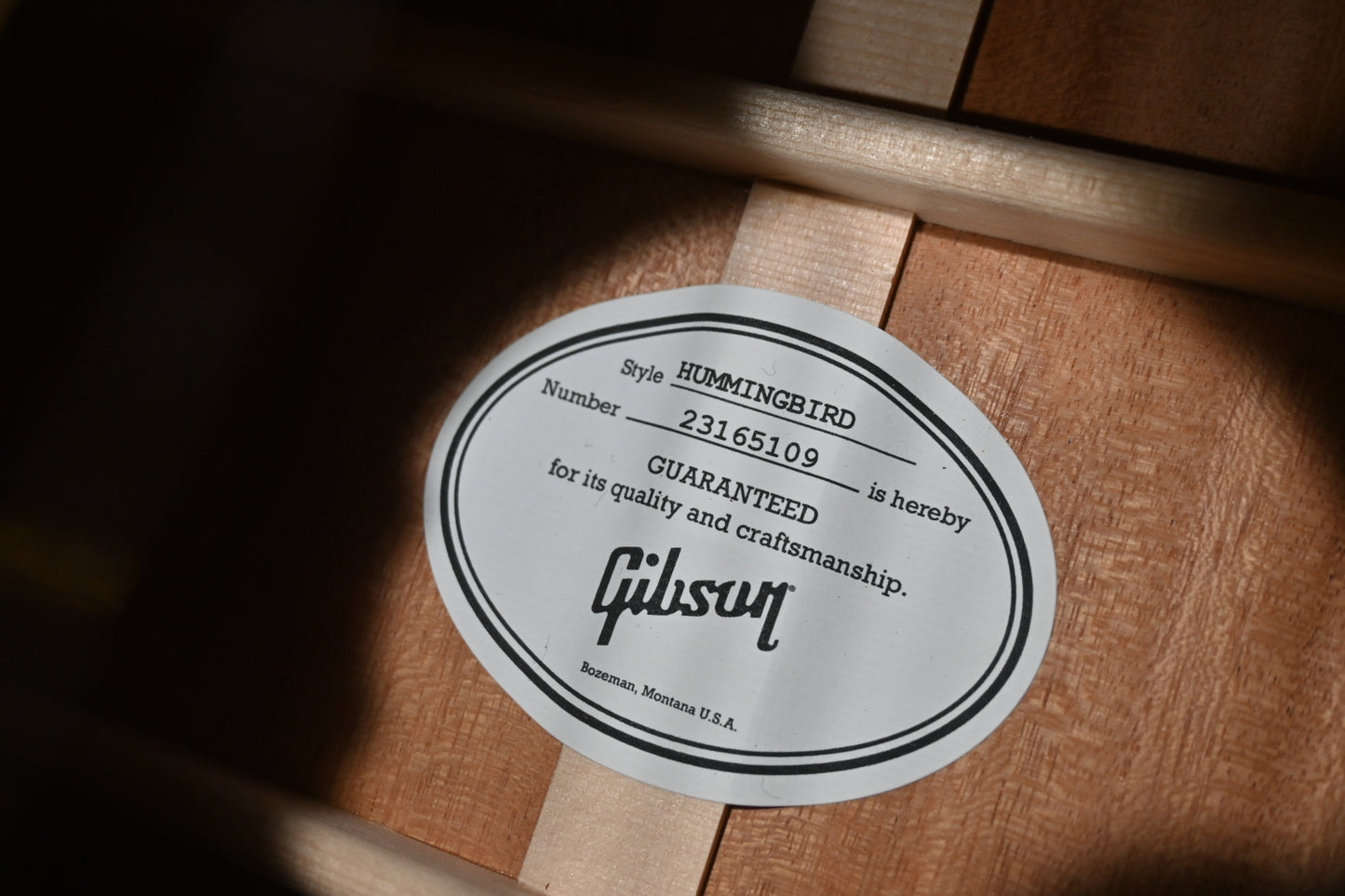 Gibson Hummingbird Standard - Purple Burst Guitar #5109