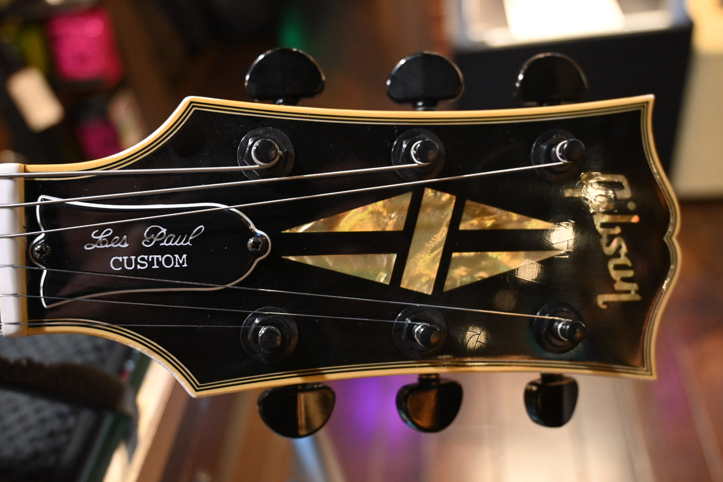 Gibson Custom Shop Kirk Hammett 1989 Les Paul Custom Murphy Lab Aged Nitro - Ebony Guitar #KH114 - Danville Music