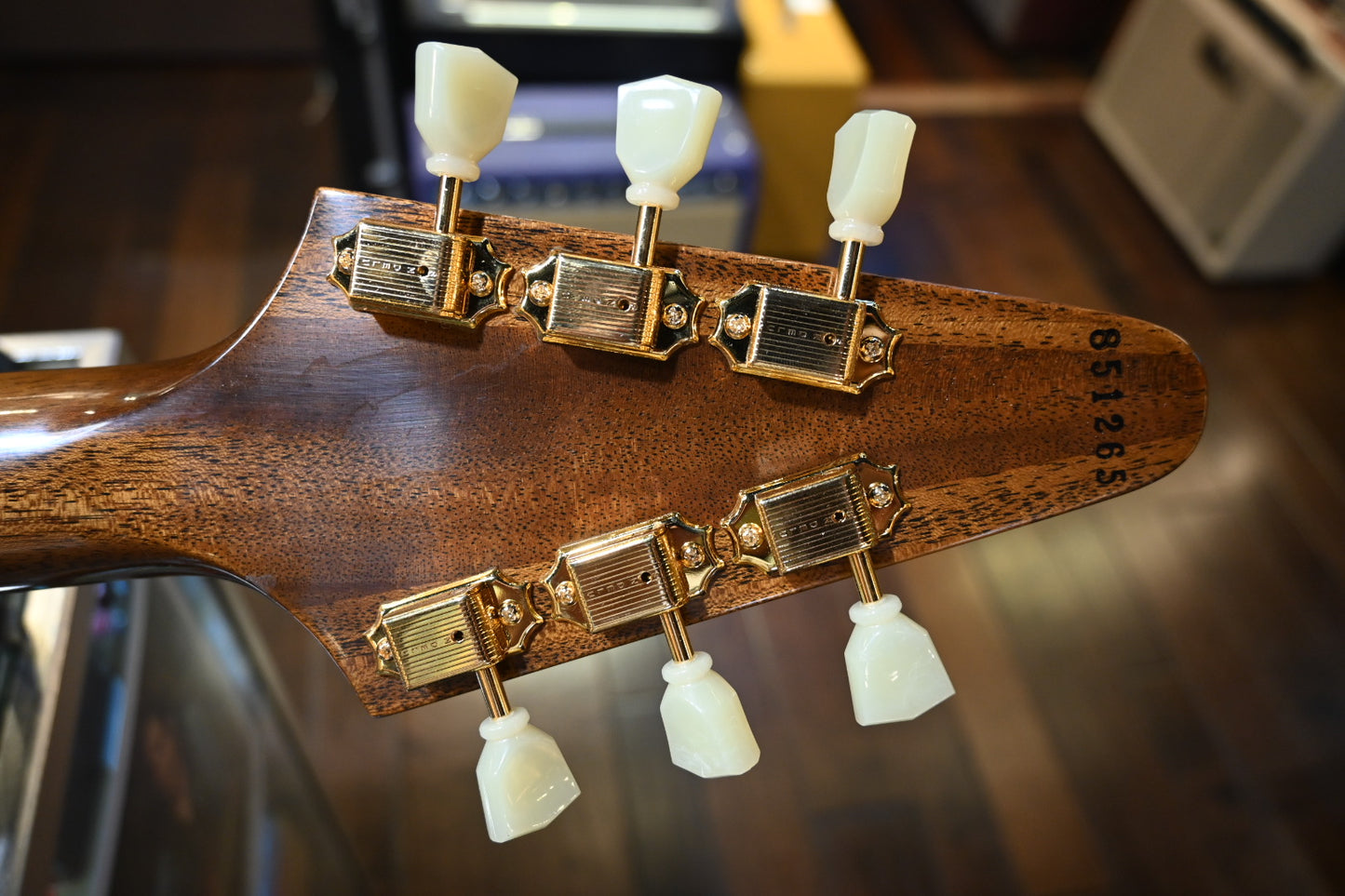 Gibson Custom Shop 1958 Mahogany Flying V Reissue VOS - Antique Natural Guitar #1265 - Danville Music