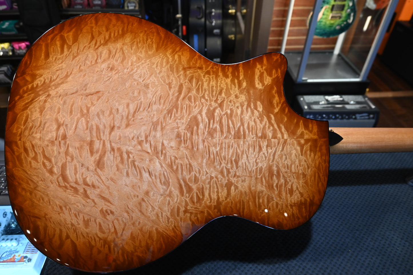 Taylor Custom GA Grand Auditorium Sinker Redwood/AA Quilt Maple Guitar #4109 - Danville Music