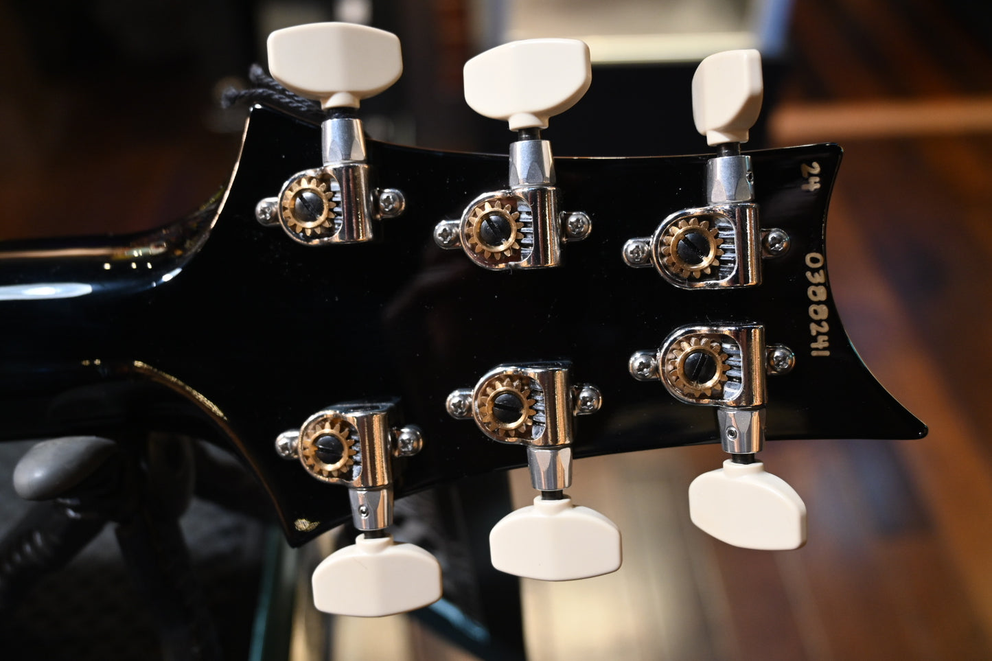 PRS Custom 24 - Black Guitar #8241 - Danville Music
