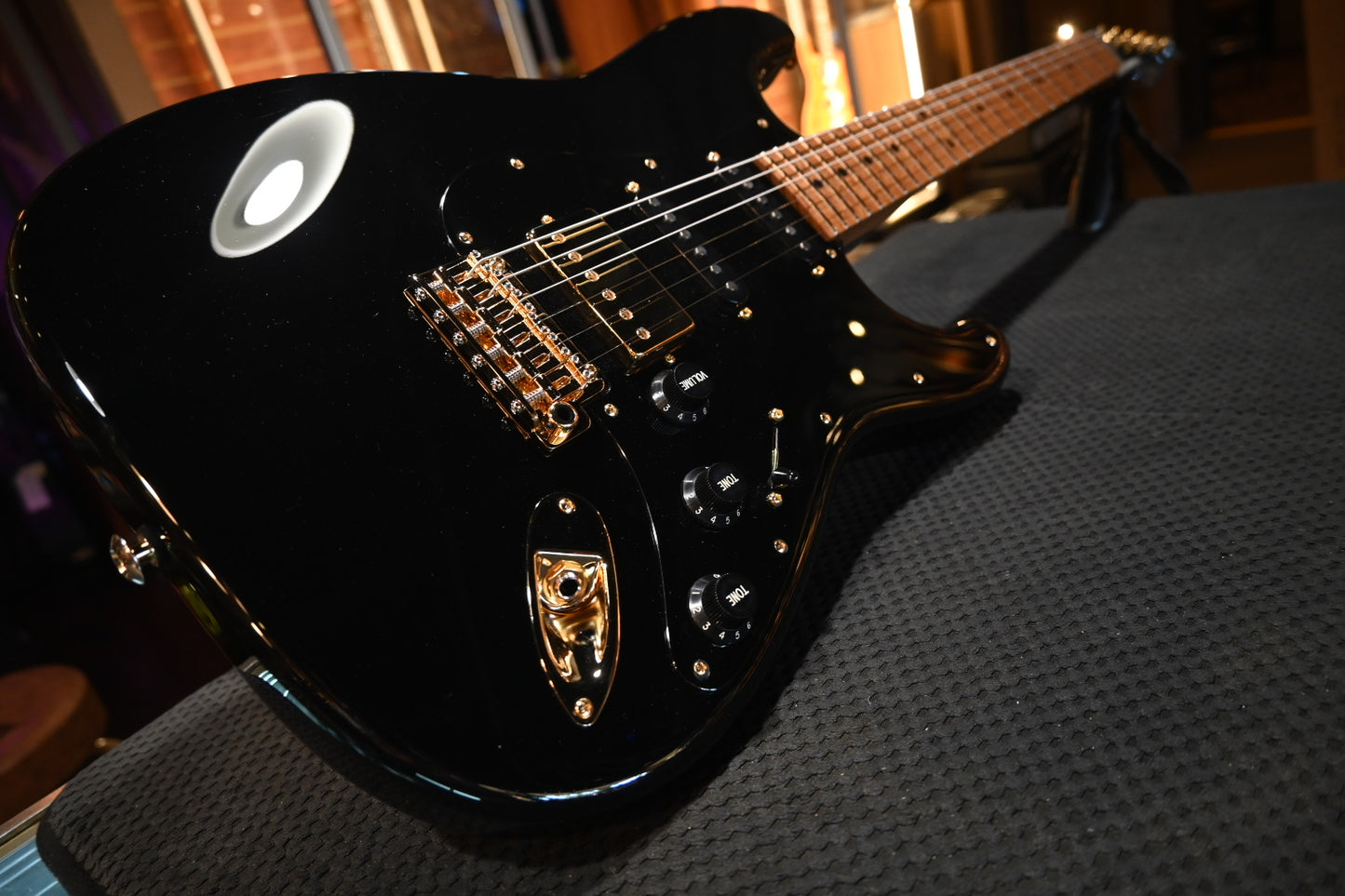 Suhr Mateus Asato Signature Series Classic S Guitar - Black #4441 - Danville Music