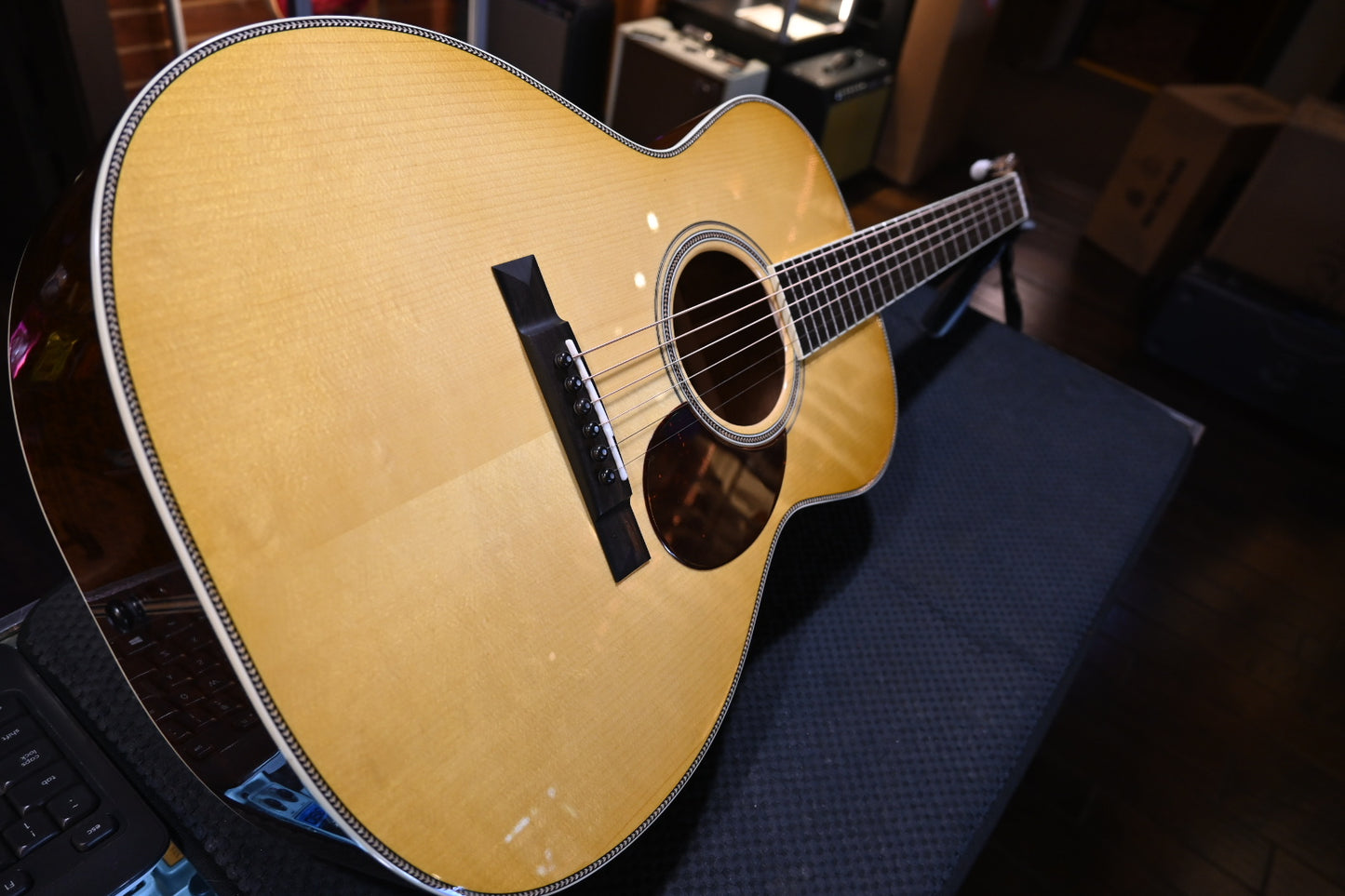 Santa Cruz H/13 Adirondack Spruce/Figured Mahogany - Buttered Toast Guitar #1864 - Danville Music