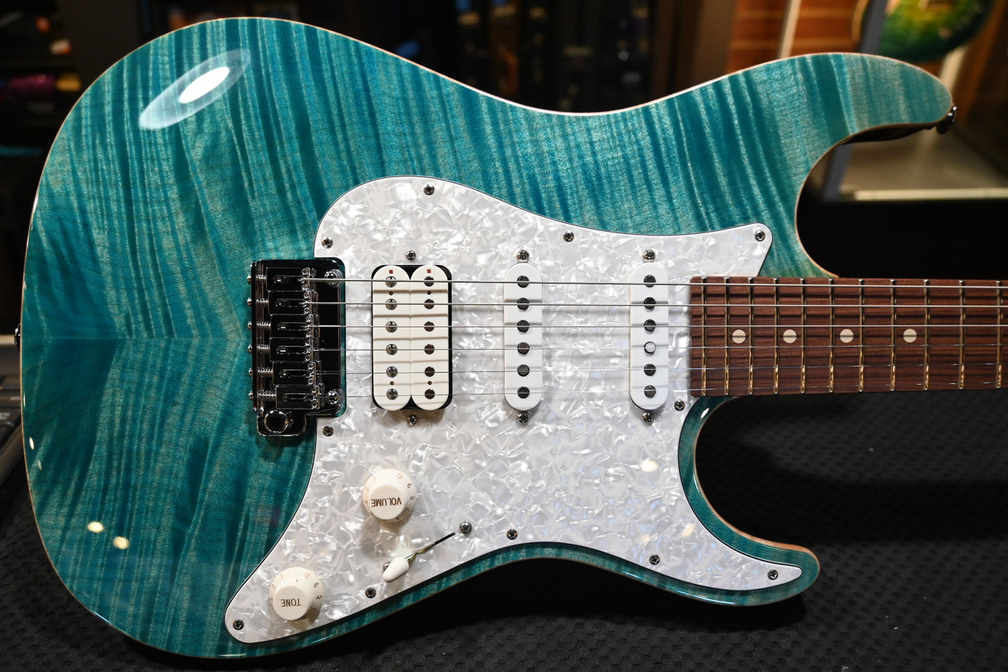 Suhr Standard Plue Pau Ferro - Bahama Blue Guitar #6096 - Danville Music