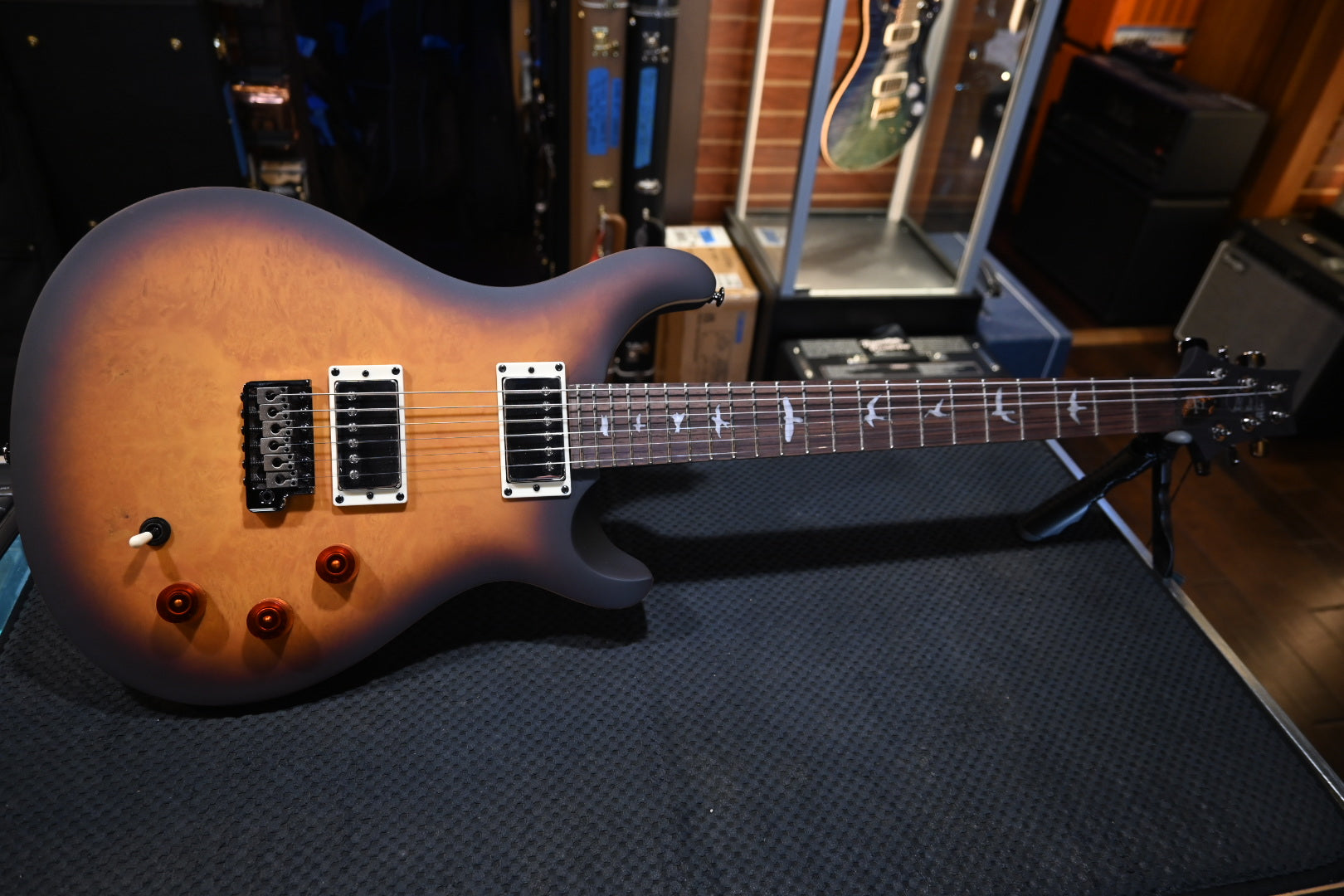 PRS SE “Exotic” DGT Laurel Burl Limited Edition - McCarty Tobacco Burst Guitar #8785 - Danville Music