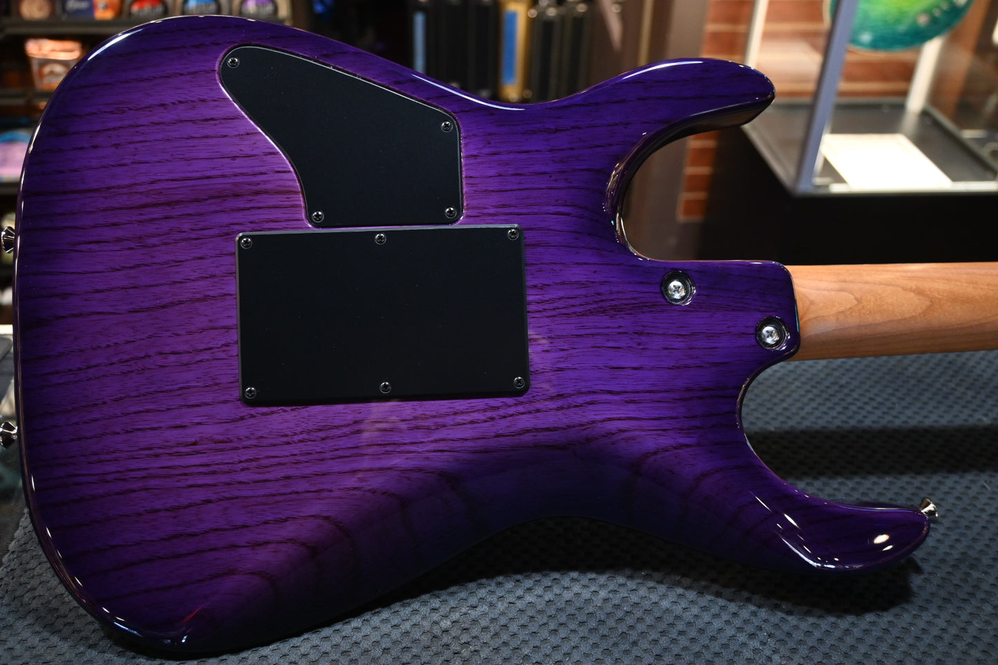 Tom Anderson Angel Player - Natural Purple Burst Dark Grain Guitar #623P - Danville Music