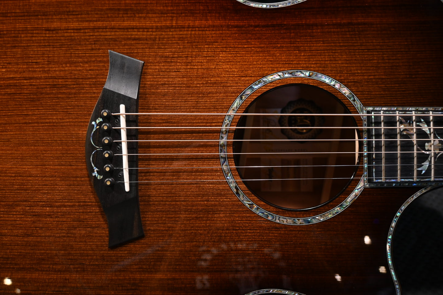 Taylor 50th Anniversary 50th Anniversary Sinker Redwood/Figured Urban Ironbark Guitar #4115 - Danville Music